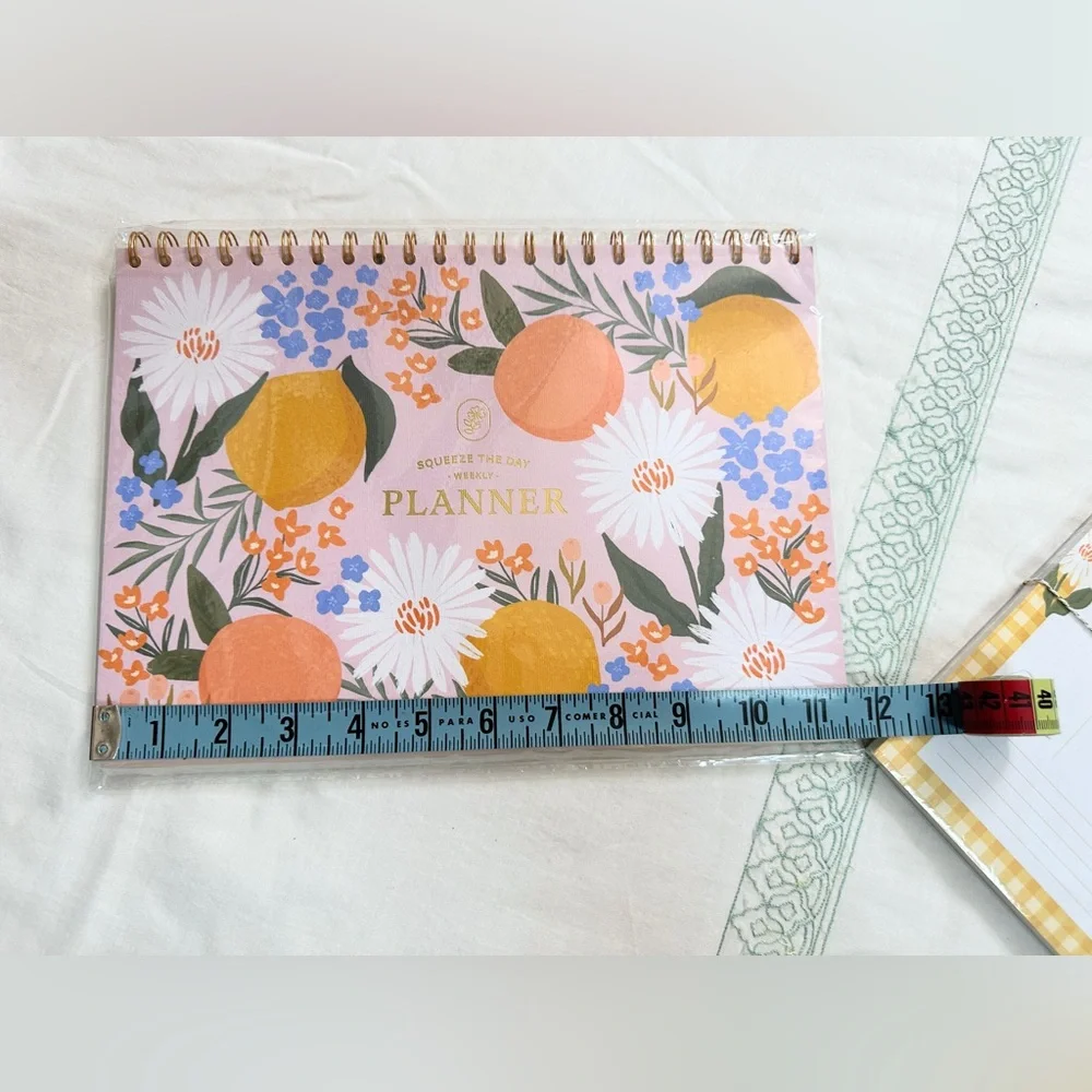 NWT Elūm Designs Stationery Planning Trio Set - Citrus Florals - Set of 3
